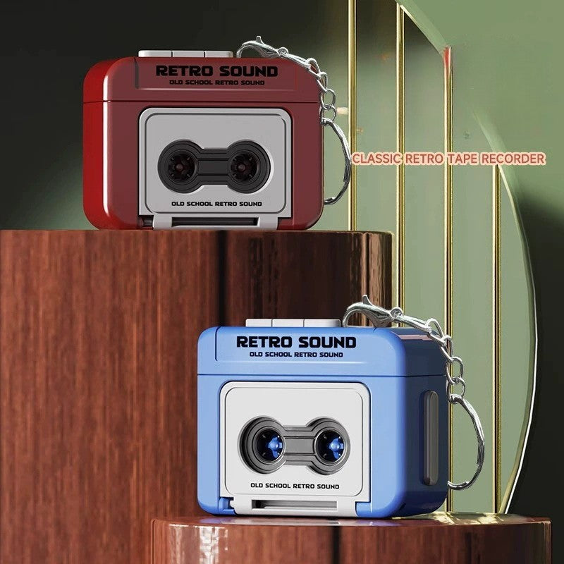 Retro Mini Recorder Keychain